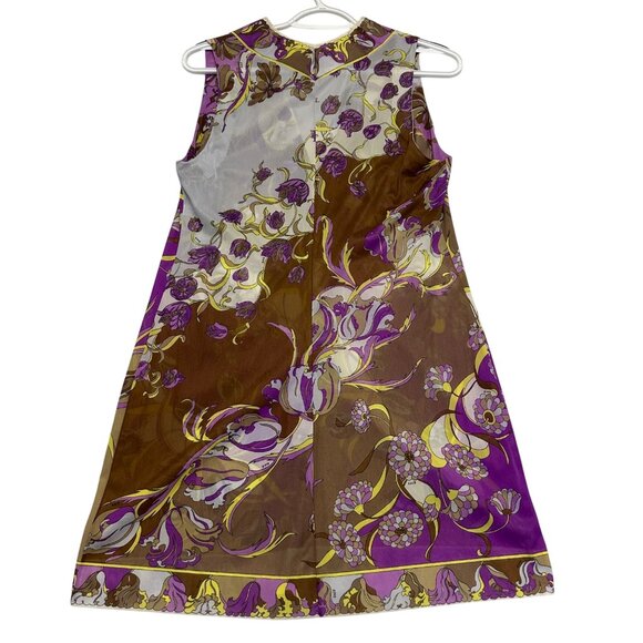 Emilio Pucci Formfit Rogers Vtg 60s Slip & Robe Set Size S/M Mod Print Sheer - Picture 3 of 16